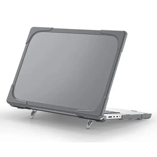 Funda TPU + PC para MacBook Pro 14.2 A2442 Protección Dos Colores (2021) (Gris)