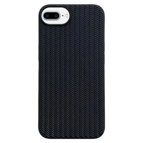 Funda TPU Textura Tejida para iPhone 8 Plus/7 Plus (Negra)