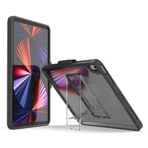 Funda Transparente para Tableta Mutural iPad Air 2022/2020 10.9 con Soporte (Negro)