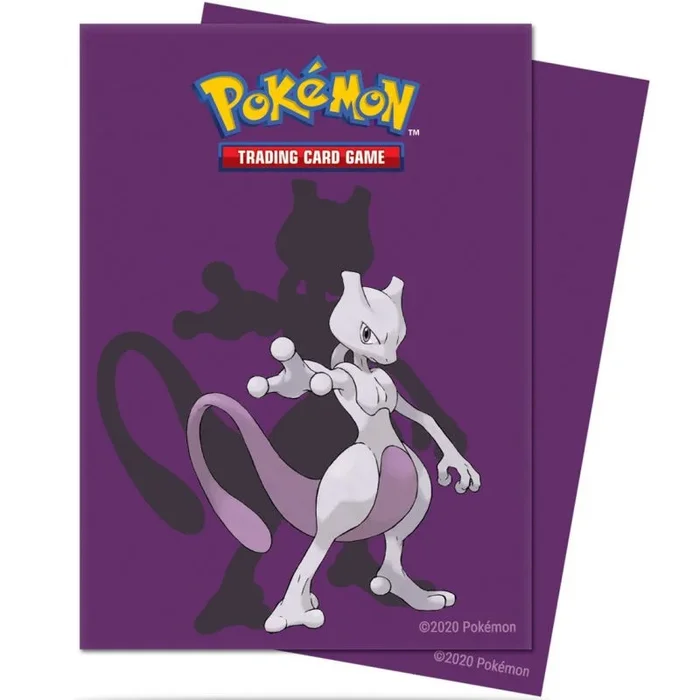 Fundas standard ultra pro pokemon mewtwo para cartas paquete de 65