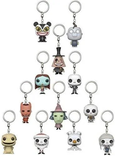 Funko 24316 The Nightmare Before Christmas – Mystery Keychains, Surtidos, 1 unidad