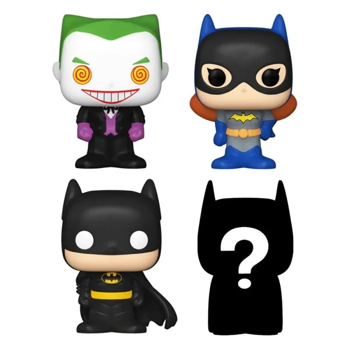 Funko Bitty Pop! DC – Batman, Batgirl, The Joker Y una Minifigura Misteriosa Sorpresa – 0.9 Inch (2.2 Cm) – DC Comics Coleccionable- Repisa Apilable Incluida – Idea de Regalo