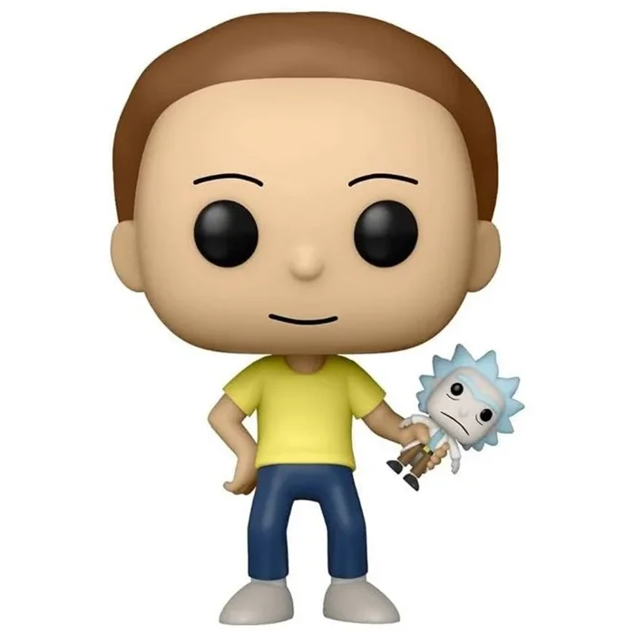 Funko pop animacion rick and morty morty con muñeco de rick exclusivo