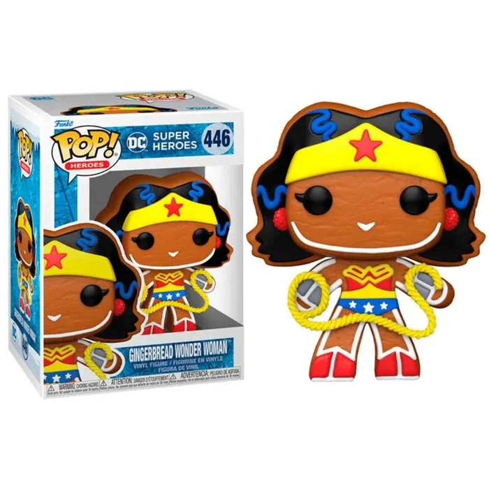Funko Pop! Heroes: DC Holiday – Wonder Woman – WW – Galleta de Jengibre – DC Comics – Figura de Vinilo Coleccionable – Idea de Regalo- Mercancia Oficial – Juguetes para Niños y Adultos