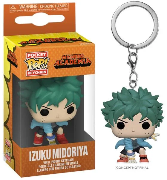 Funko Pop! Keychains: My Hero Academia (MHA) – Izuku Midoriya – Deku with Gloves – Minifigura de Vinilo Coleccionable Llavero Original – Relleno de Calcetines – Idea de Regalo- Mercancia Oficial