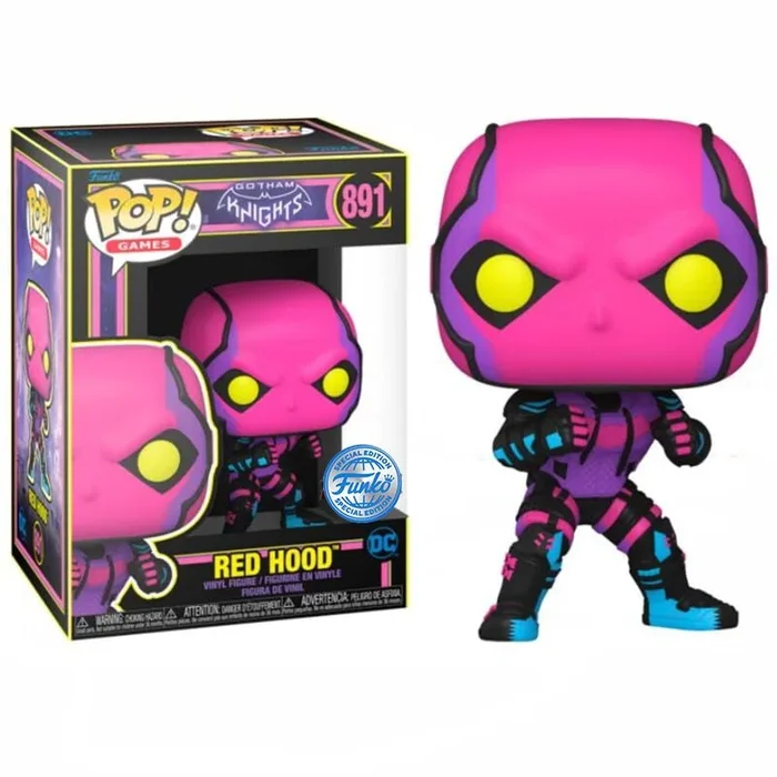 Funko Pop Red Hood Blacklight Gotham Knights GameStop Exclusive.