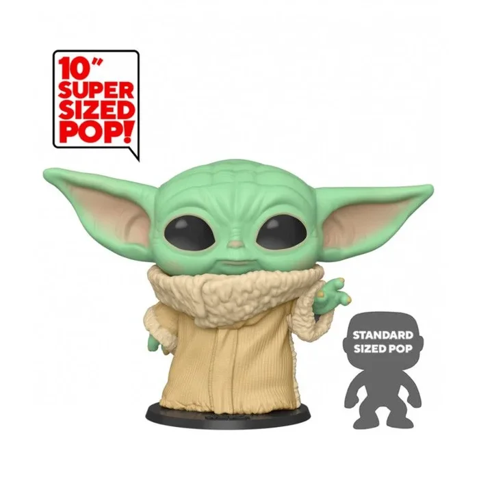 Funko Pop! Star Wars: The Mandalorian – 10″ Grogu (The Child, Baby Yoda) – Figura de Vinilo Coleccionable – Idea de Regalo- Mercancia Oficial – Juguetes para Niños y Adultos – TV Fans