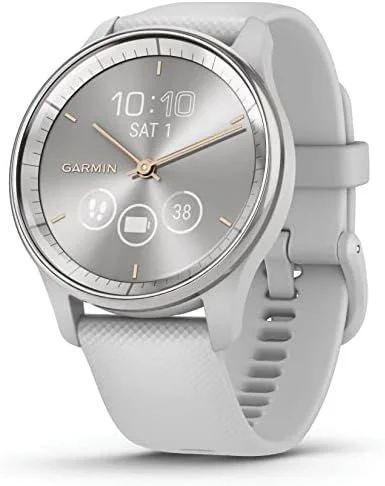 Garmin vivomove Trend LCD 40 mm Híbrido 254 x 346 Pixeles Pantalla táctil Plata GPS (satélite)
