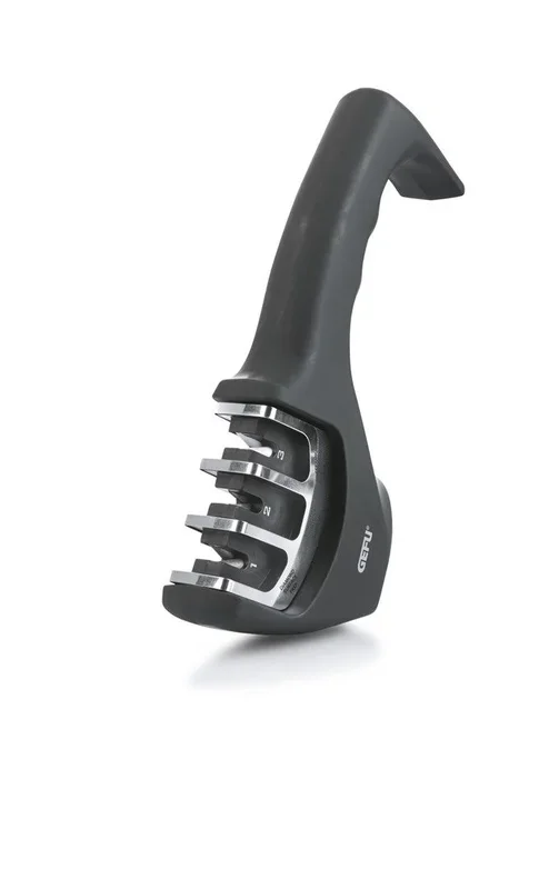 Gefu GE13930 – Colt – Afilador de Acero Inoxidable Negro de 20,5 x 7,5 x 4,5 cm.