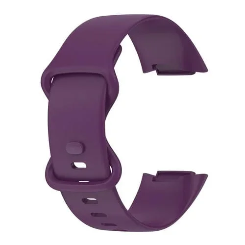 Gel de Sílice para Correa Fitbit 5 unidades Tamaño Grande (Púrpura)