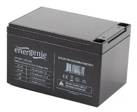 Gembird BAT-12V12AH batería para sistema ups Sealed Lead Acid (VRLA) 12 V 12 Ah