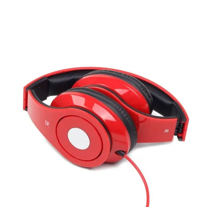 Gembird MHS-DTW-R auricular y casco Auriculares Alámbrico Diadema Llamadas/Música Rojo