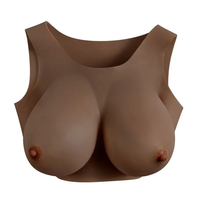 Gender X Undergarments Pecho Artificial – Plate E-Cup Dark Brown 30 Cm