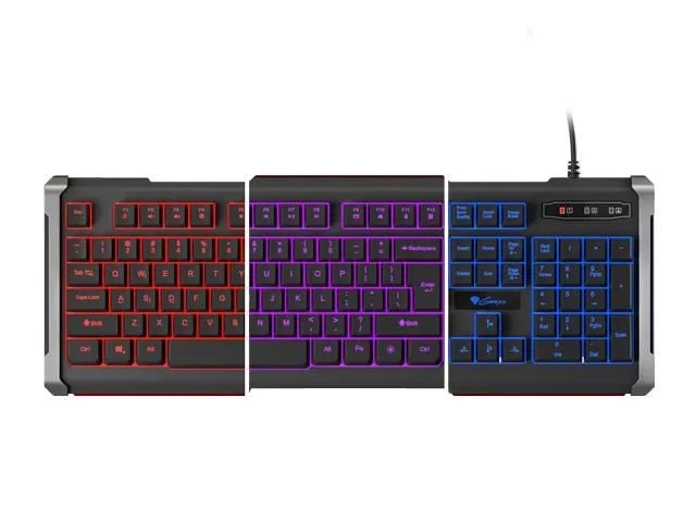 GENESIS RHOD 400 teclado USB QWERTY Internacional de EE.UU. Negro