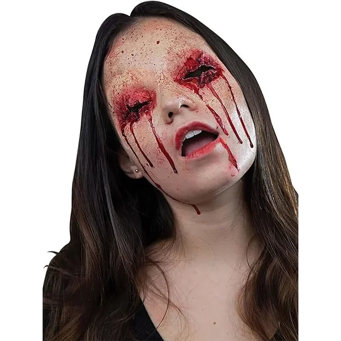 Ghoulish Productions – Aplicación de ojos rasgados. Línea Aplicaciones, Aplicación de látex para heridas en los ojos. Maquillaje de heridas. Talla única para adultos