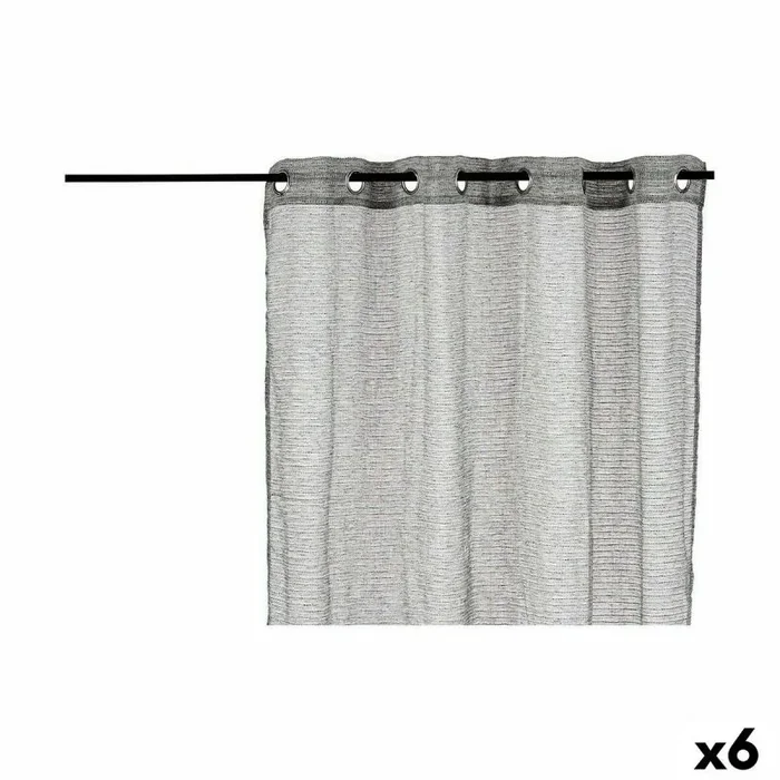 Gift Decor Cortina 140 x 260 cm Gris (6 Unidades)