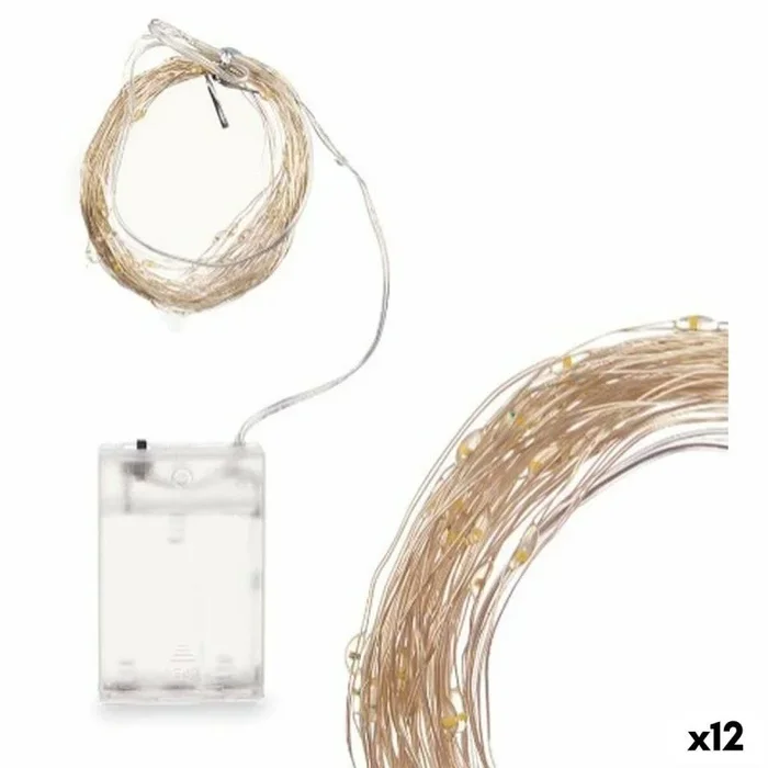 Gift Decor Guirnalda de Luces LED Blanco 10,4 m (12 Unidades)