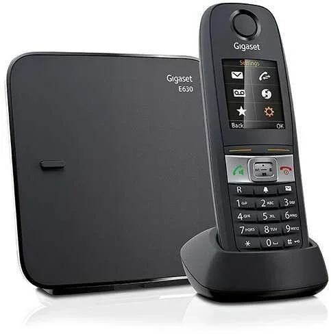 Gigaset e630 teléfono dect negro identificador de llamadas