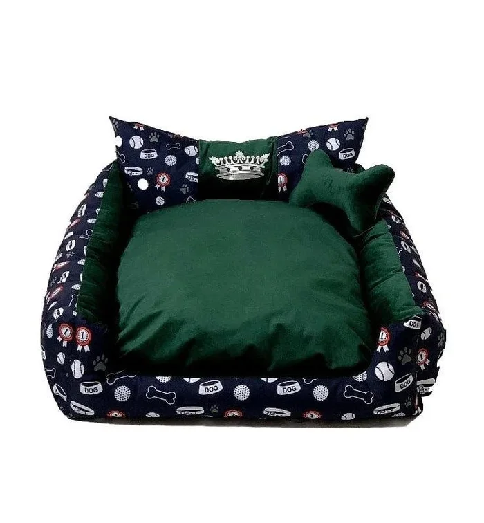 GO GIFT Cama para Mascota XL Verde 100 x 38 x 80 cm
