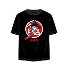 Goku niño baston nioibo talla m camiseta negra chico dragon ball