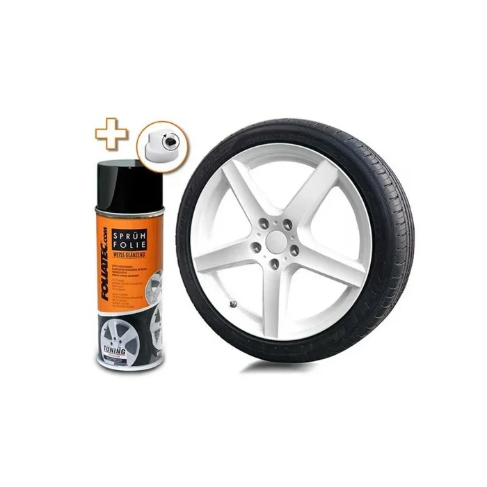 Goma líquida para coches foliatec 10062800 blanco brillante 400 ml