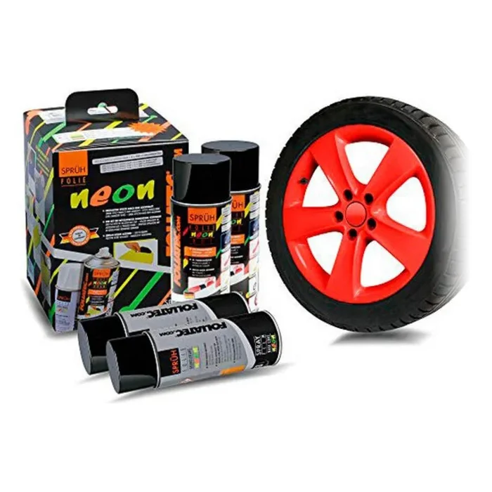 Goma líquida para coches foliatec rojo 400 ml (4 pcs)