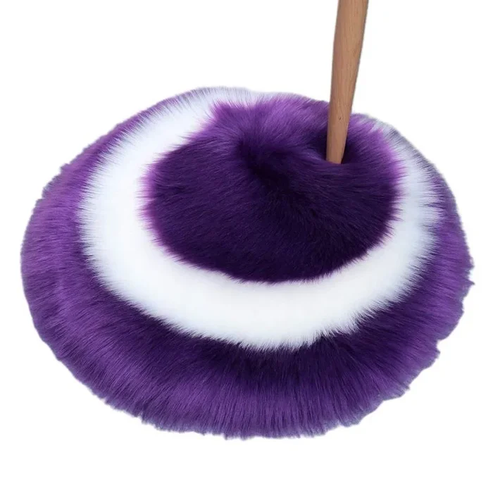 goneryisour Alfombra de felpa suave y peluda con forma redonda de Doot – Alfombra de lana sintética de color circular – Alfombra de suelo para puerta de interior – Alfombra gruesa para el suelo de baño