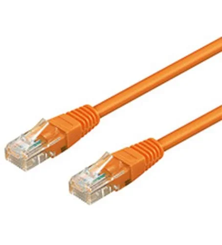 Goobay 0.25m 2xRJ-45 Cable – Cable de red (0,25 m, RJ-45, RJ-45, Naranja)