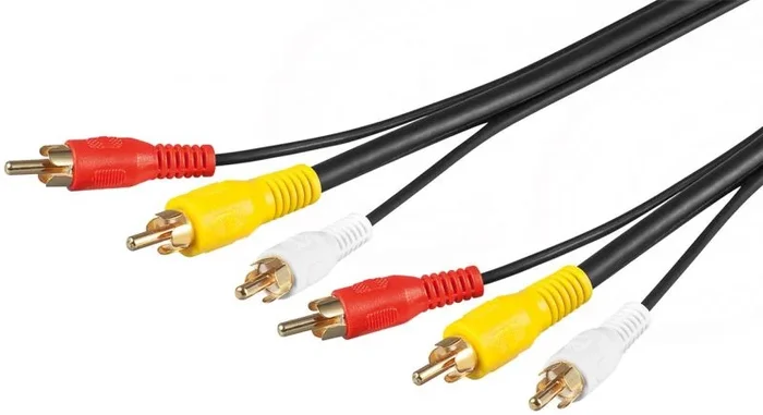 Goobay 50140 cable de vídeo compuesto 5 m 3 x RCA Negro, Rojo, Blanco, Amarillo