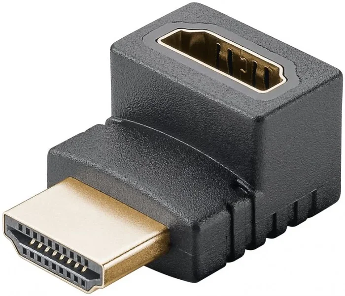 Goobay 65744 adaptador de cable de vídeo HDMI tipo A (Estándar) Negro