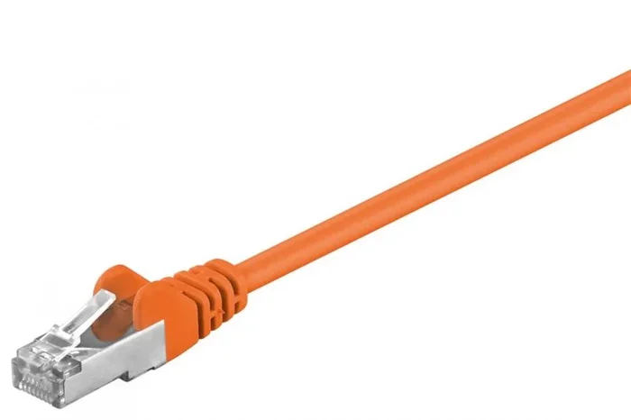 Goobay 93444 cable de red Naranja 0,5 m Cat5e SF/UTP (S-FTP)