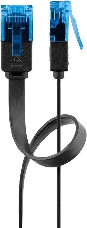 Goobay 96323 cable de red Negro 2 m Cat6a U/UTP (UTP)