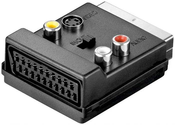 Goobay AVK 198 SCART (21-pin) 3 x RCA + S-Video Negro