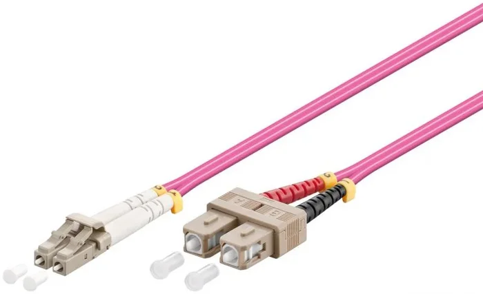 Goobay LC-SC, 5m Cable de fibra óptica e InfiniBand Violeta