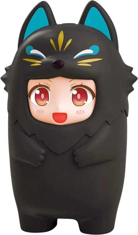 Good Smile Company Nendoroid More Kigurumi Face Parts Case para Figuras Nendoroid Black Kitsune (10 cm)