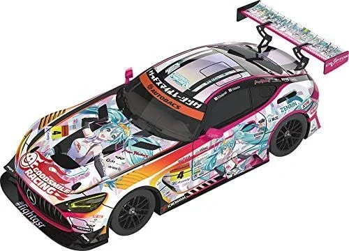 Good Smile Hatsune Miku GT Project: AMG 2021 1:43 Scale Super GT 100th Race Commemorative Version Miniature Car, Multicolor
