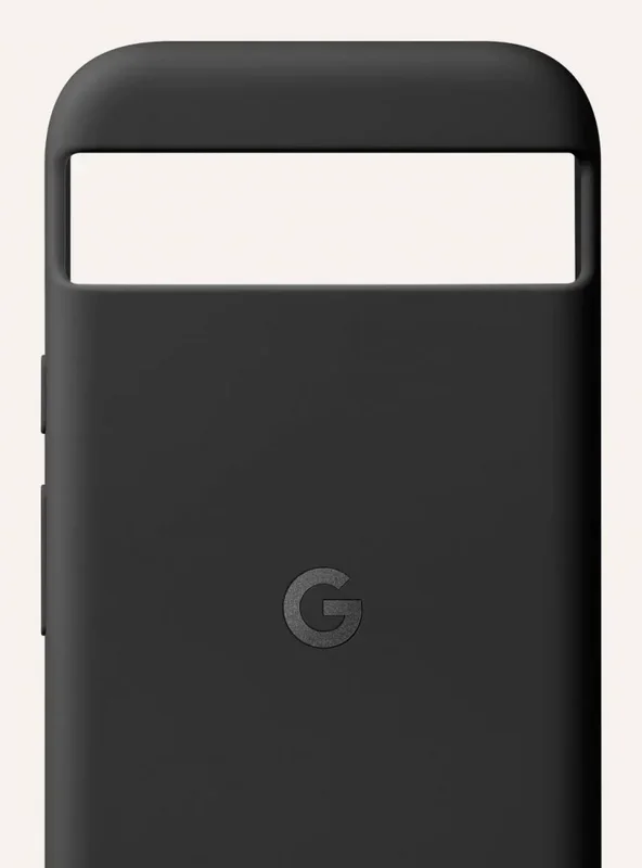 Google Funda Pixel 8a – Silicona Duradera y Resistente a Las Manchas – Funda de teléfono Android – Obsidiana