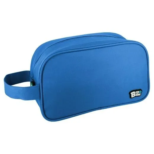 Grafoplás Bits & Bobs, Neceser Cuadrado Unisex Niños, Azul (Blue), 28x18x10cm