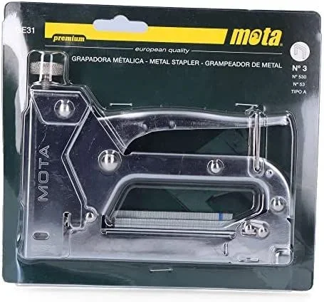 GRAPADORA PREMIUM Nº3 + GRAPAS 6 mm GE31 MOTA