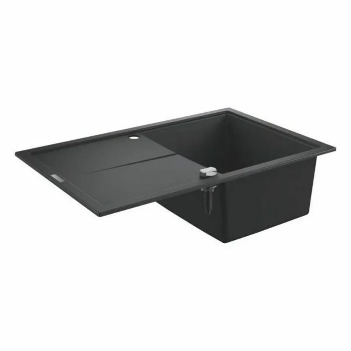 Grohe 31639AP0 – K400 Fregadero composite con escurridor, Gris (Granite Black), 78 x 50 cm