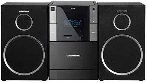 Grundig MS 240 Microcadena de música para uso doméstico Negro