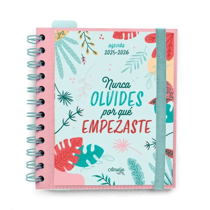 Grupo Erik Agenda Escolar 2025-2026 Día por Página Amelie, en Español – Agenda Colegio Niña para Primaria : Curso 2025 2026 | Con Frases Motivadoras, Pegatinas y Anillas