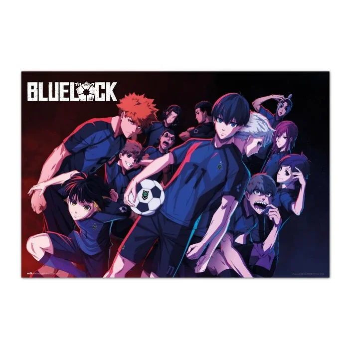 Grupo Erik Blue Lock – Póster del equipo Z (91 x 61,5 cm), diseño de equipo Z