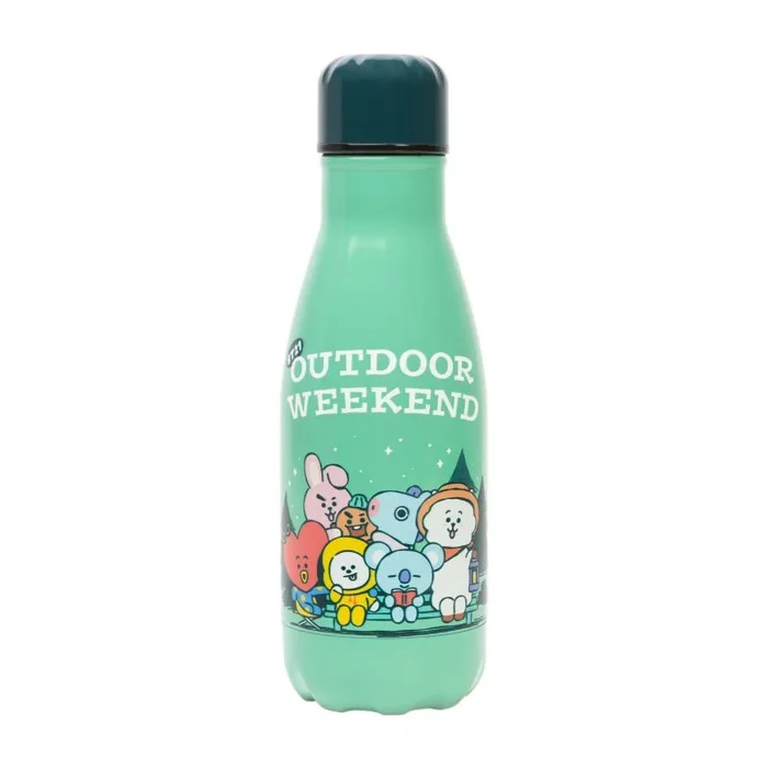 Grupo Erik Botella infantil BT21 – Botella acero inoxidable niños : Botella agua infantil 260ml (Cantimplora infantil) Botella agua niños colegio | Botellas de agua para niños Aislamiento Doble pared