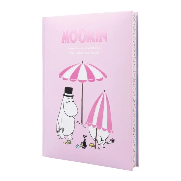 Grupo Erik Cuaderno A5 Lineas Moomin Baby | Journaling Notebook – Diario personal hojas Lineas; Tapa Dura con Doble Marcapaginas y Bolsillo, 192 págs | Cubierta Laminada y Tacto Suave