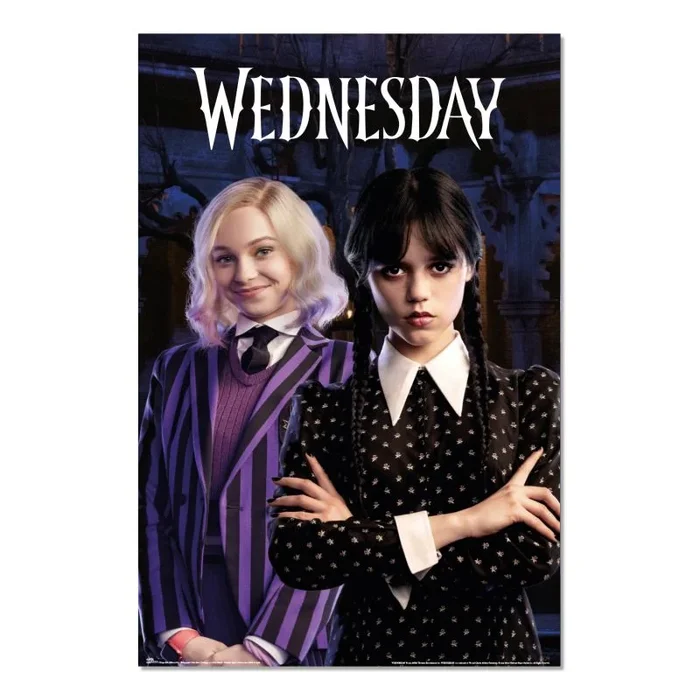 Grupo Erik Poster Miércoles Addams Enid – Laminas decorativas 61×91,5cm a todo color | Posters para pared ideal decoración habitación