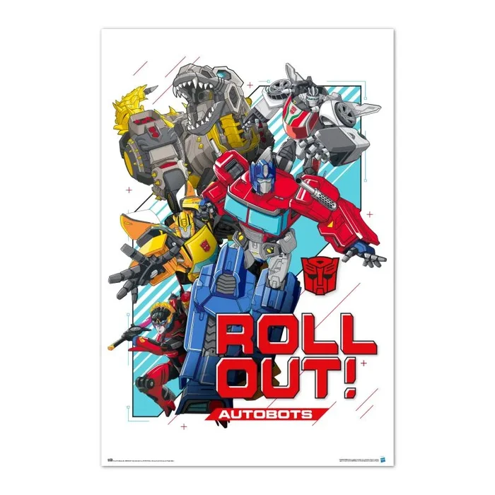 Grupo Erik Póster Transformers Roll out – Lamina decorativa Transformers Roll out/Póster Producto con licencia oficial