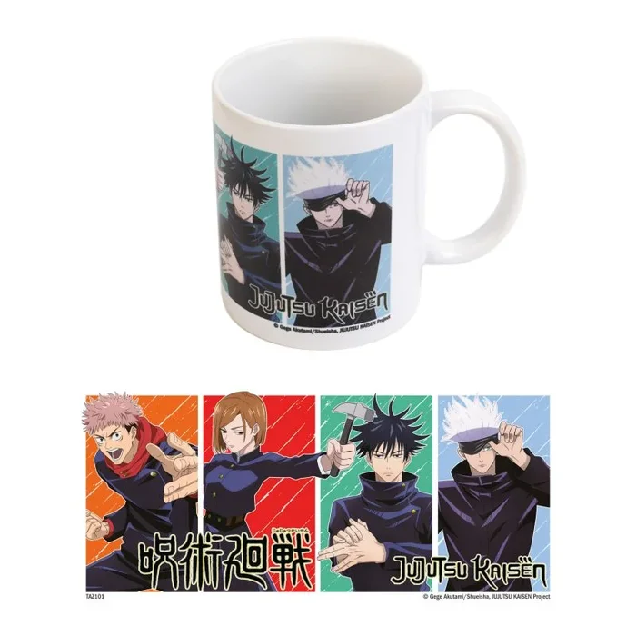 Grupo Erik Taza Jujutsu Kaisen, Jujutsu High – Taza Guerra de hechiceros – Taza desayuno – Taza cerámica 350ml – Taza te – Taza café – Licencia oficial, TAZ101