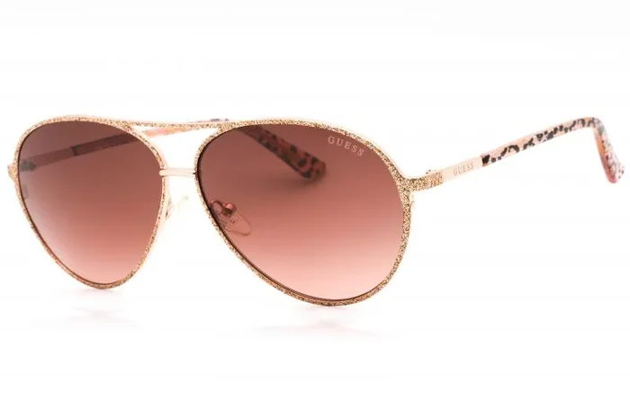 Guess GU7847 Gafas, Shiny Rose Gold, 60 para Mujer