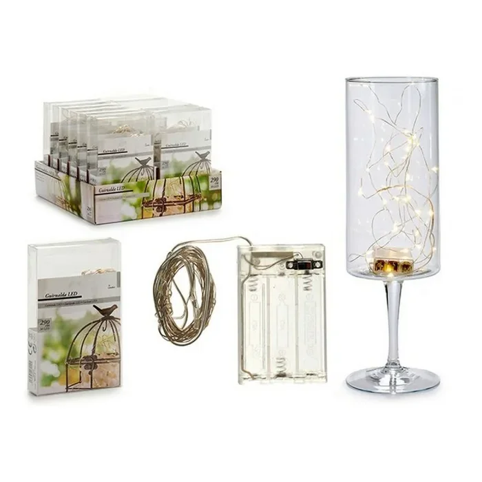 Guirnalda de luces led transparente (290 cm)